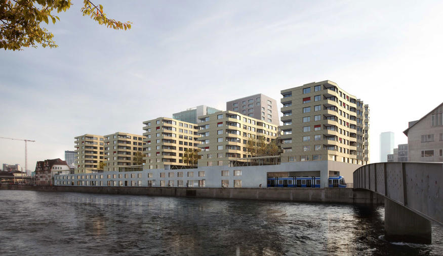Neubau Tramdepot und Wohnsiedlung Depot Hard, Zürich-West - 4. Preis 2014
